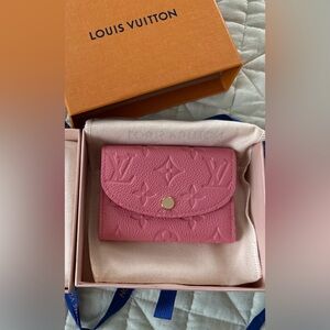 Louis Vuitton Rosalie Wallet Empreinte Pink LIMITED